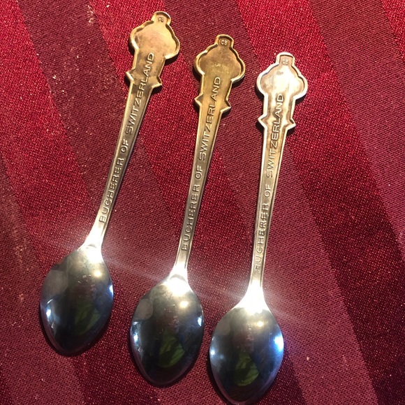 Rolex vintage collector spoons circa 1950 set of 3 - 1 Zermatt - 2 Lucerne - Picture 9 of 11
